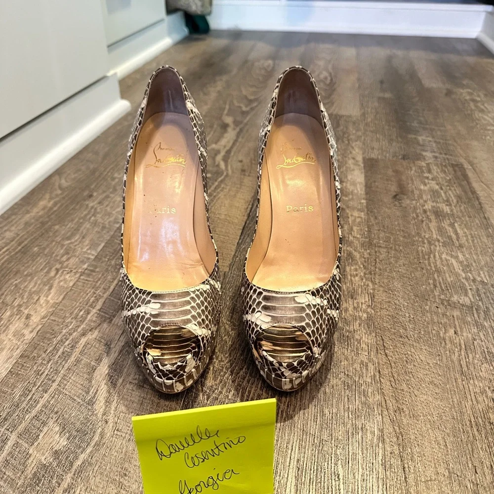 Authentic Christian Louboutin Python - Picture 7 of 12